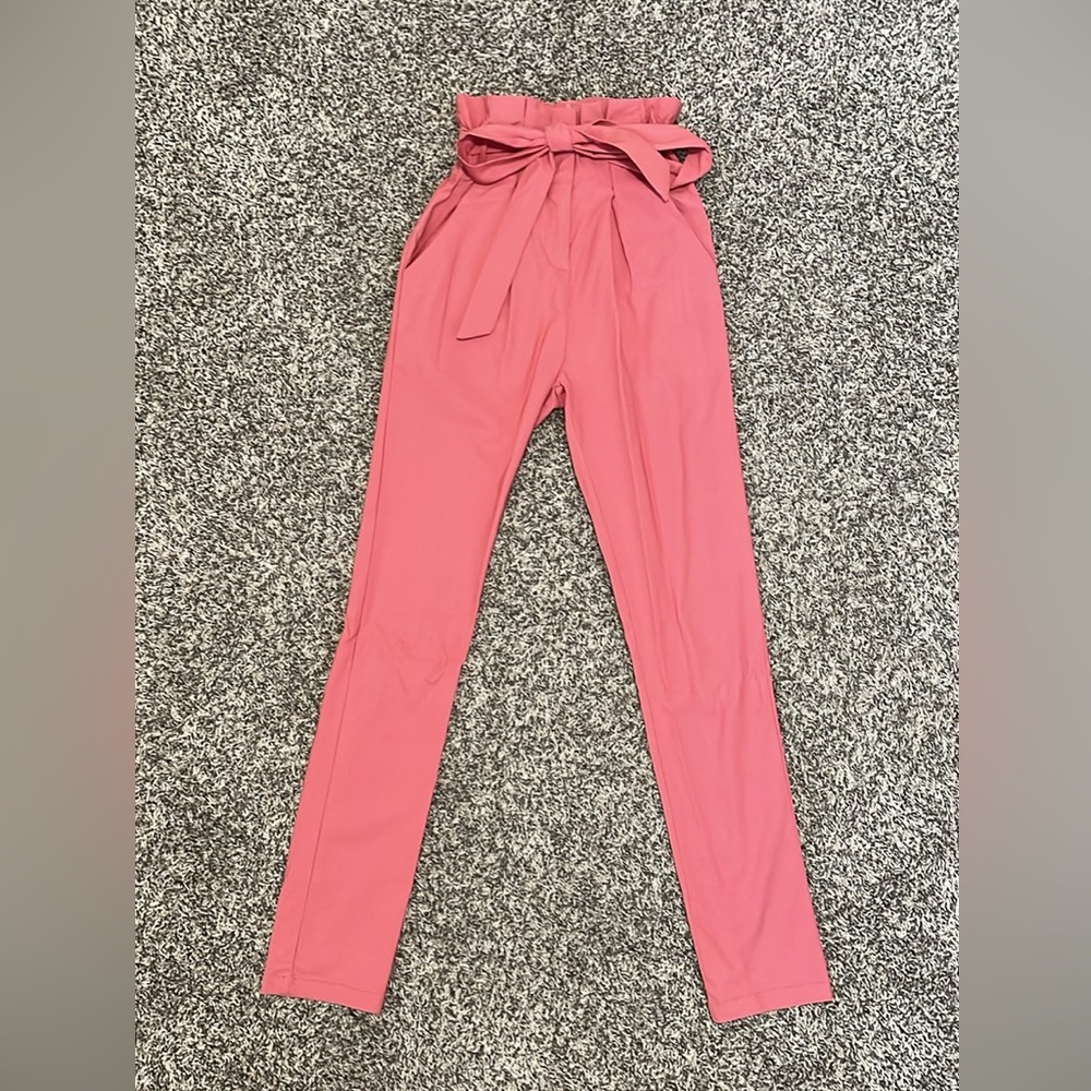 Paper Bag Skinny Pants